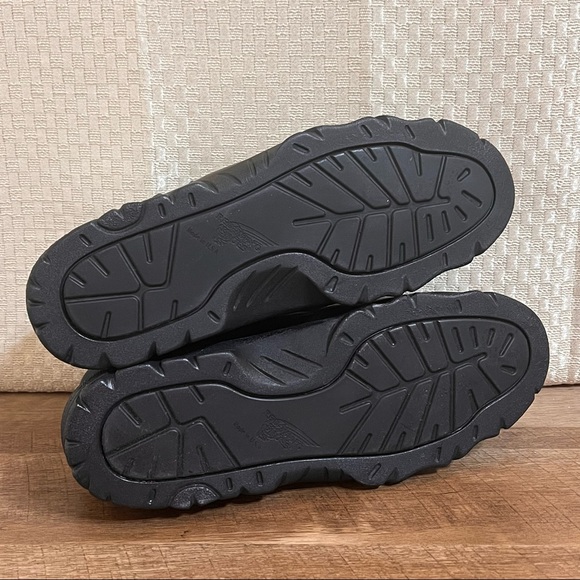 Red Wing Shoes Mens 9.5 3E Black Steel Toe Boots - Picture 9 of 12